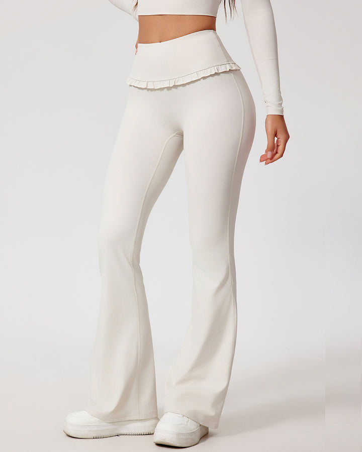 Seraphina Flare Leggings - White