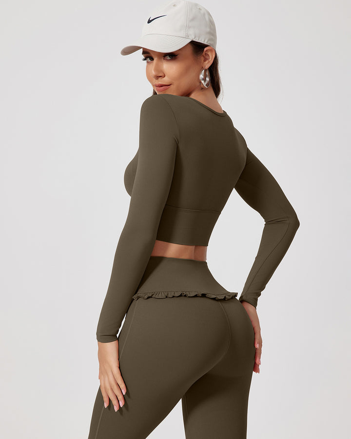 Seraphina Long Sleeve - Olive Brown