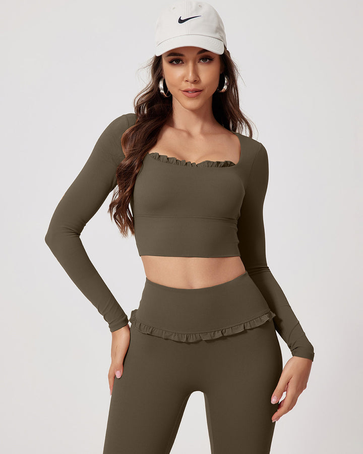 Seraphina Long Sleeve - Olive Brown