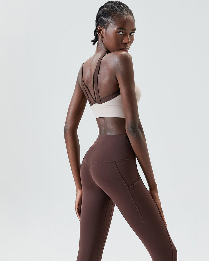 Tamsin Sports Bra - Brown