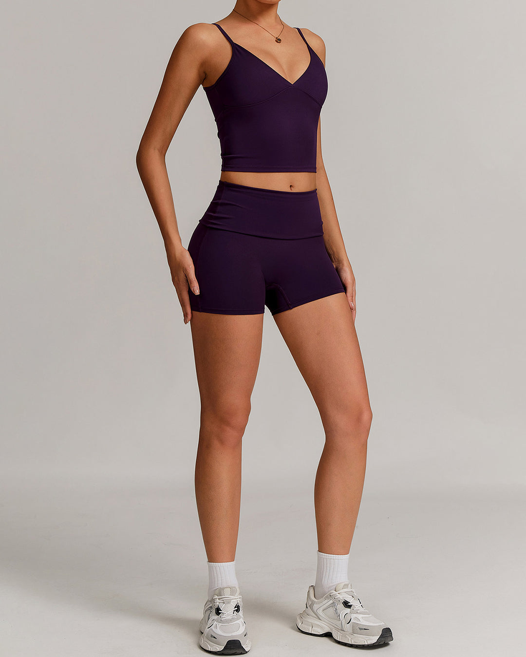 Thalassa Crop Top - Aubergine