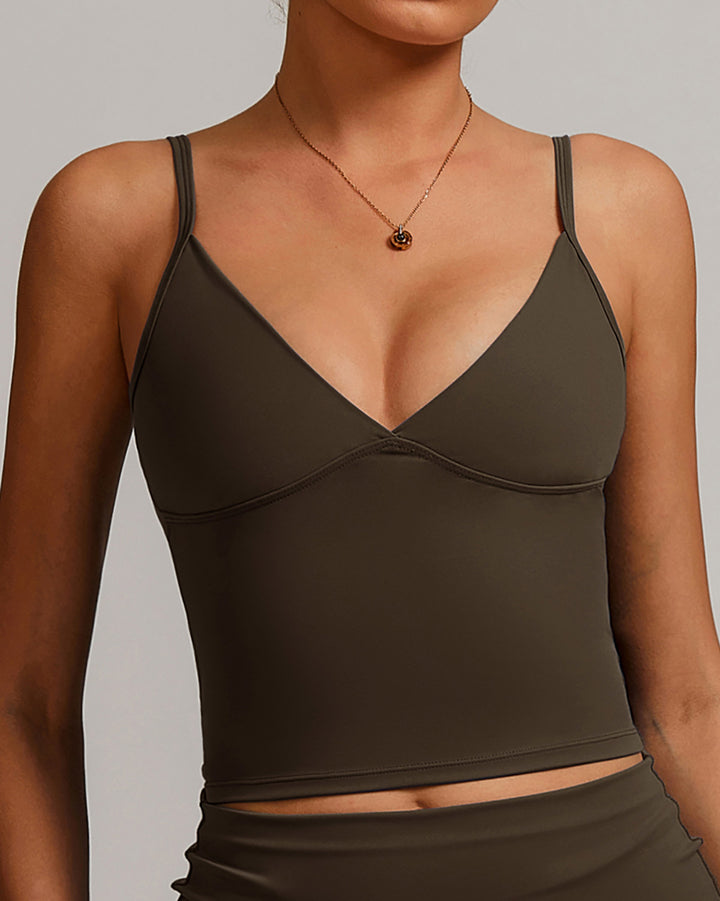 Thalassa Crop Top - Espresso