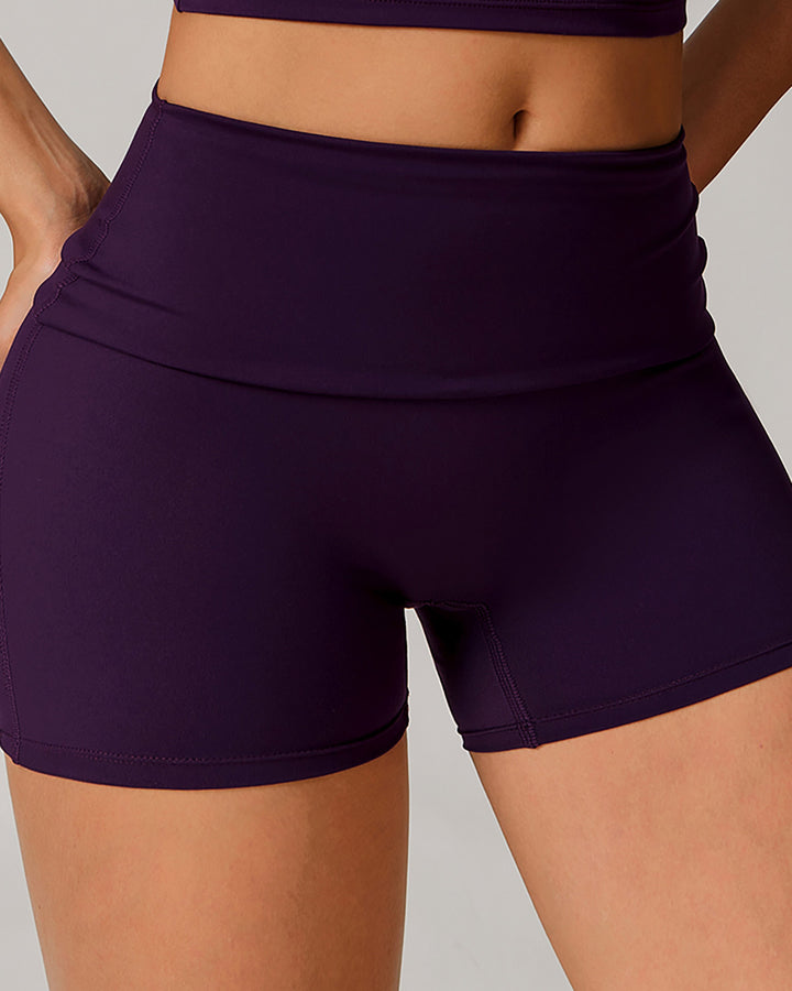 Thalassa Seamless Shorts - Aubergine