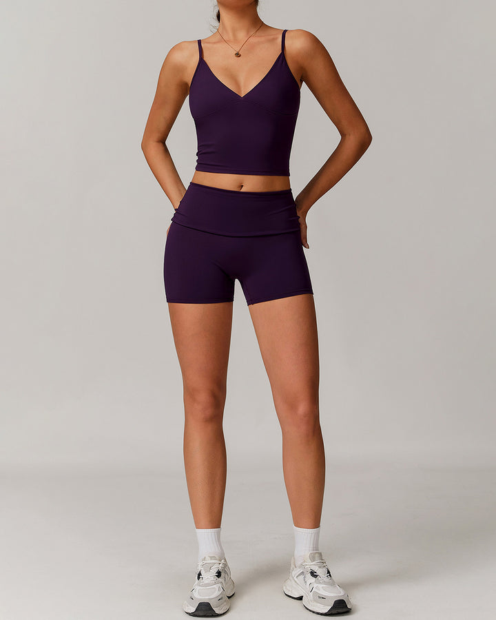 Thalassa Seamless Shorts - Aubergine