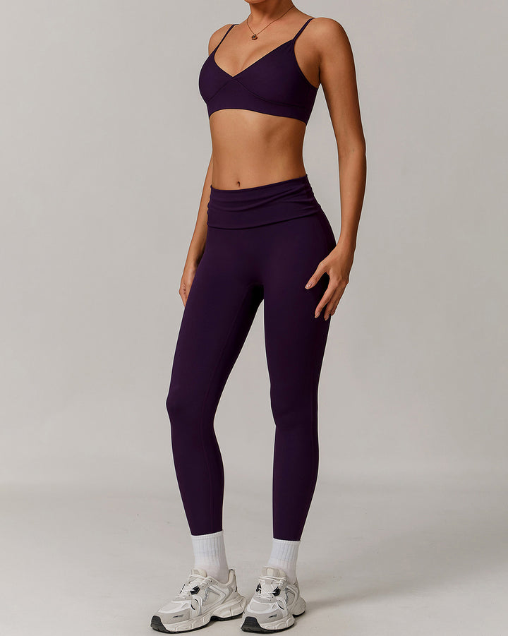 Thalassa Sports Bra - Aubergine