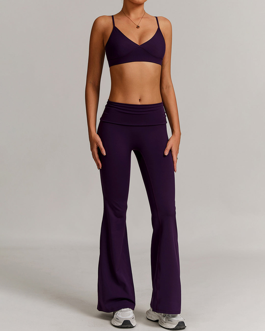 Thalassa Sports Bra - Aubergine