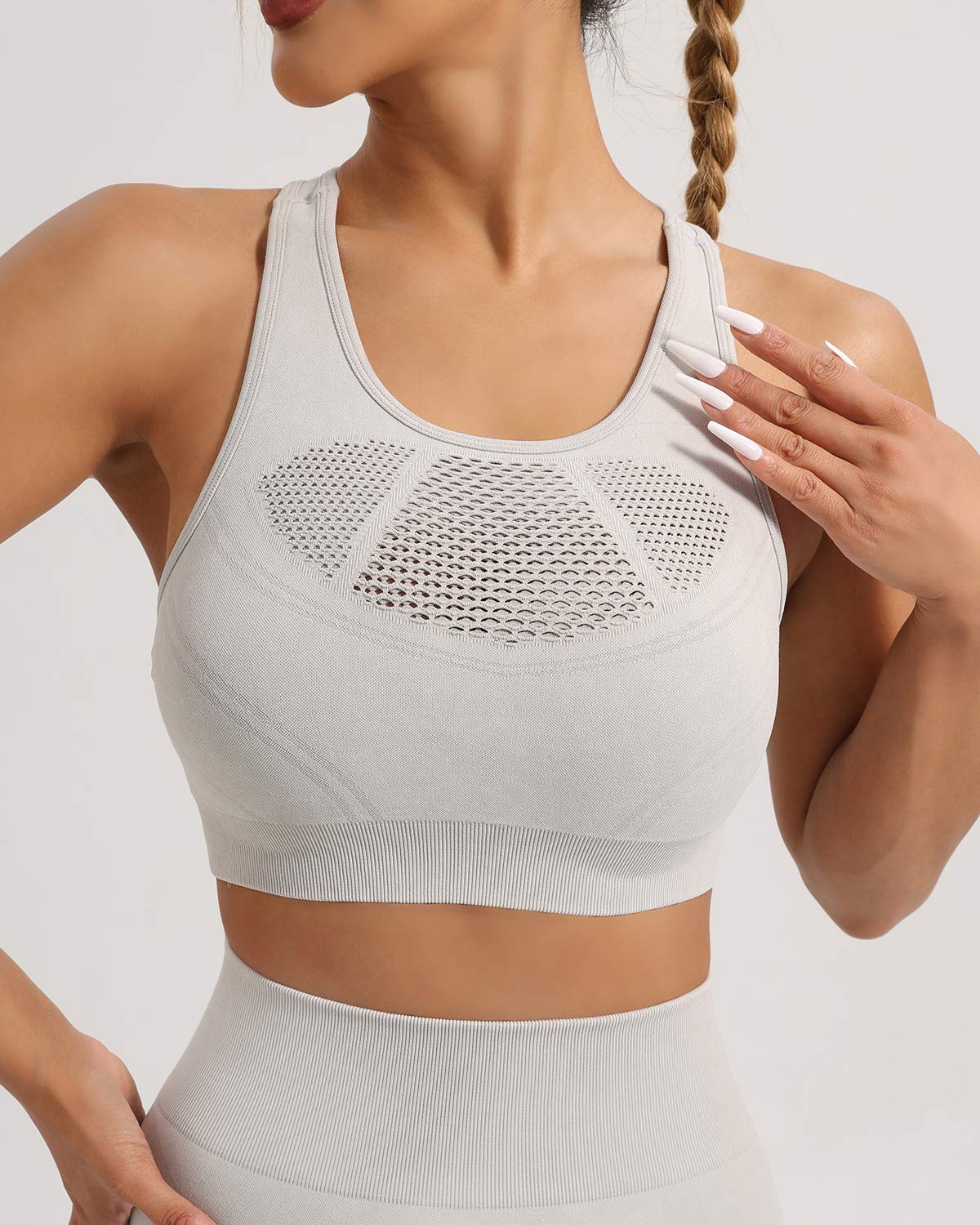 Thea Sports Bra - Ash Grey