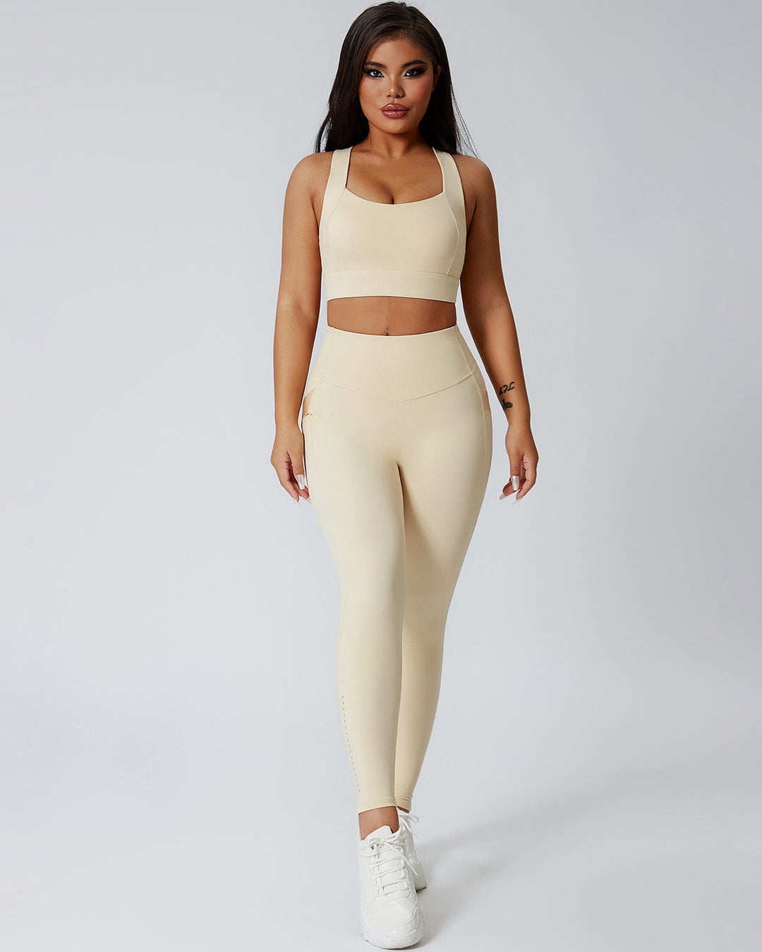 Ursula Sports Bra - Beige