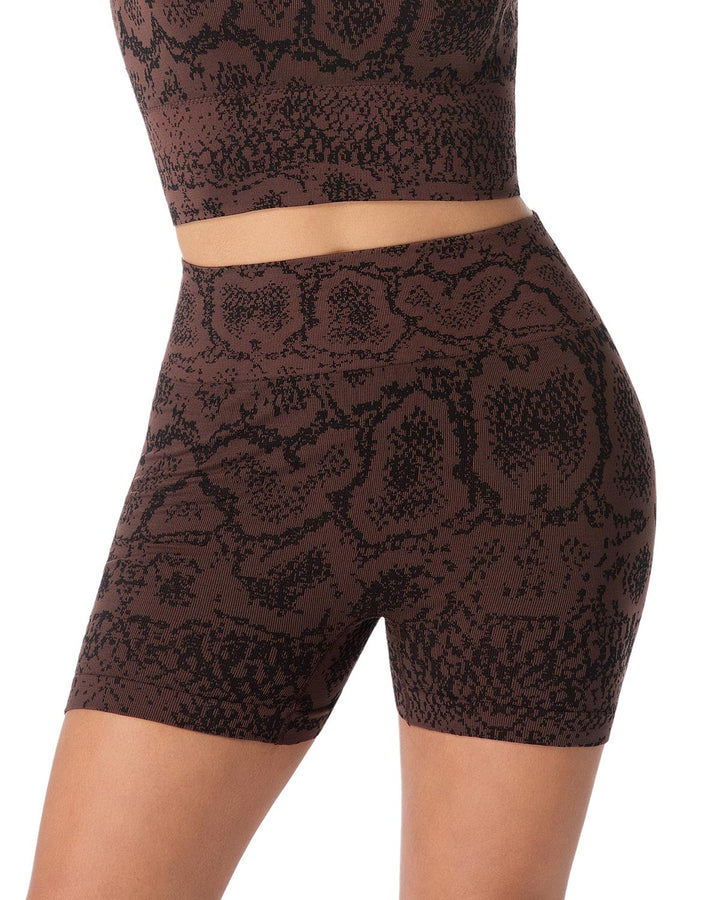 Vaila Seamless Shorts - Chocolate