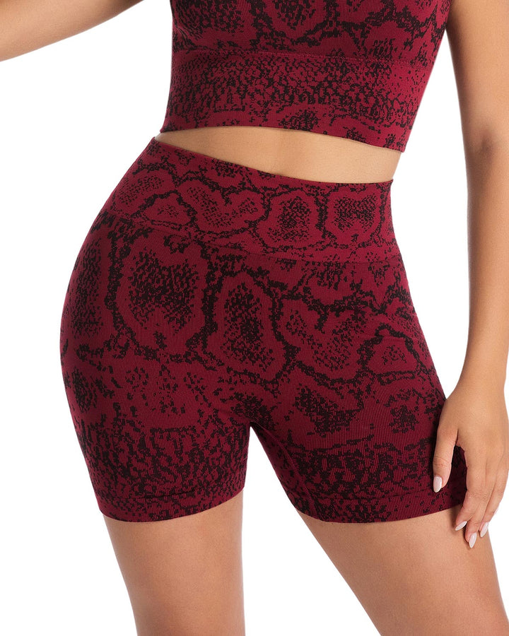 Vaila Seamless Shorts - Crimson