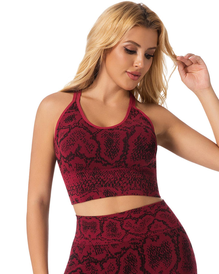 Vaila Sports Bra - Crimson