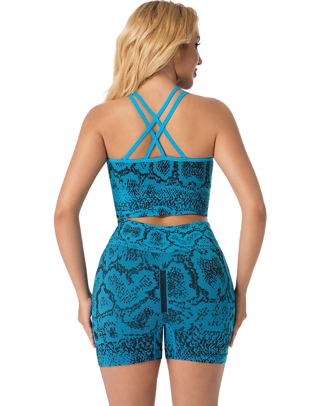 Vaila Sports Bra - Cyan