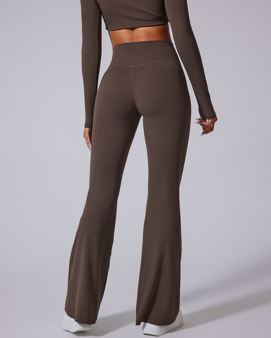Vespera Flare Leggings - Brown