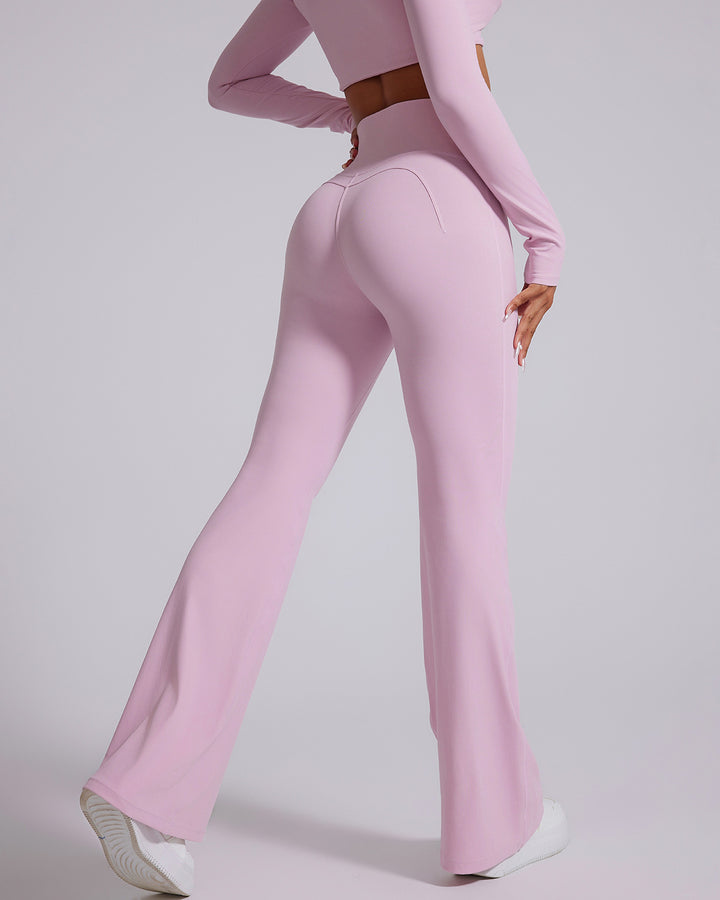 Vespera Flare Leggings - Pink