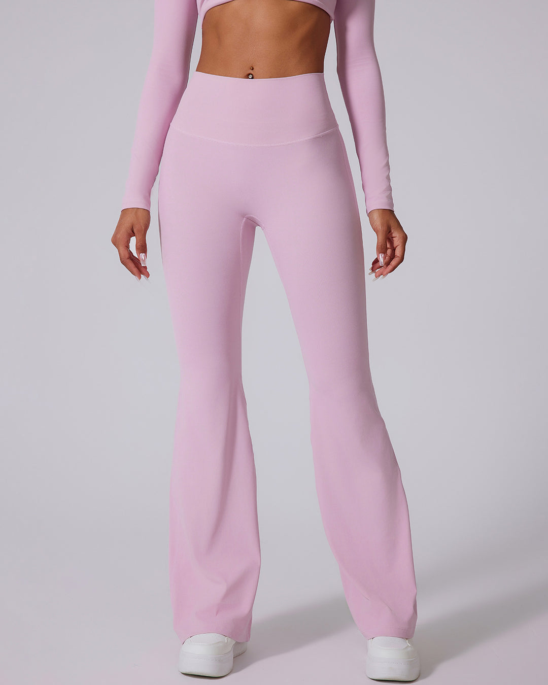 Vespera Flare Leggings - Pink