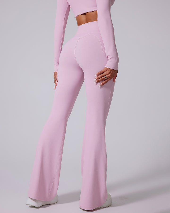 Vespera Flare Leggings - Pink