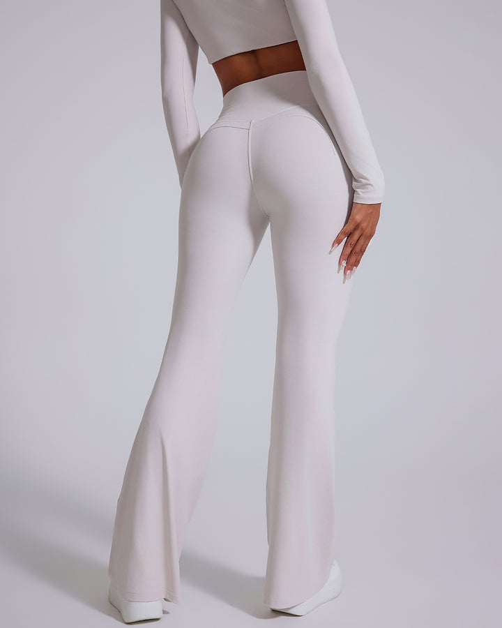 Vespera Flare Leggings - White