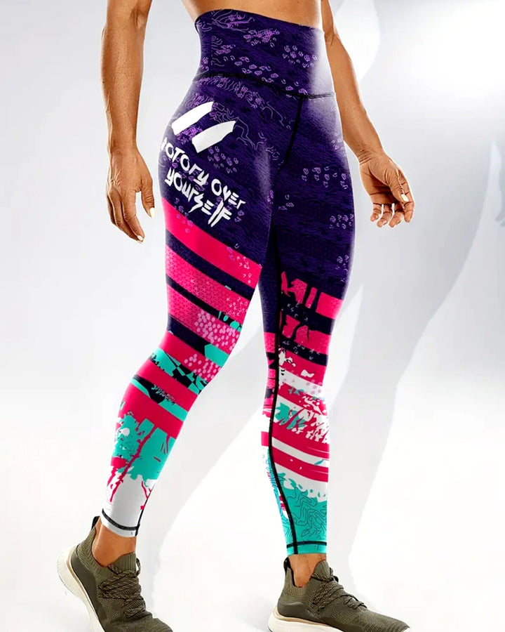 Victory Vibe Leggings - Blackberry
