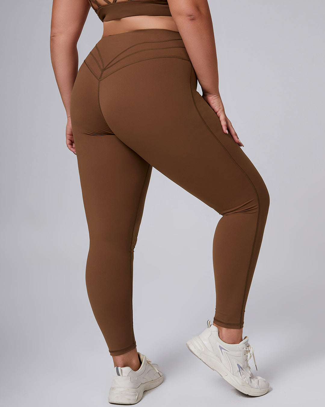 Viviana Plus Leggings - Brown
