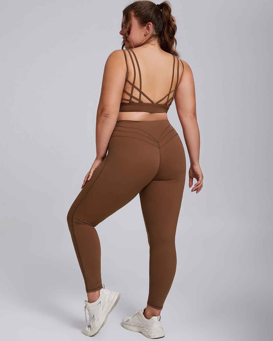 Viviana Plus Leggings - Brown