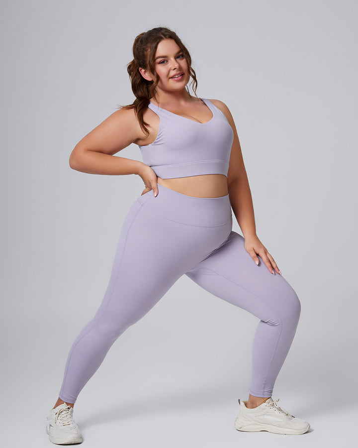 Viviana Plus Leggings - Purple
