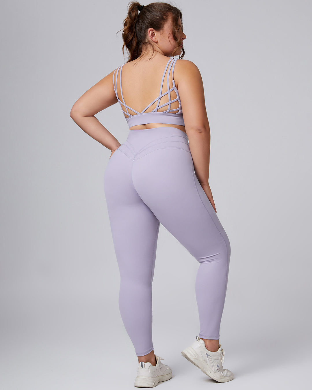 Viviana Plus Leggings - Purple