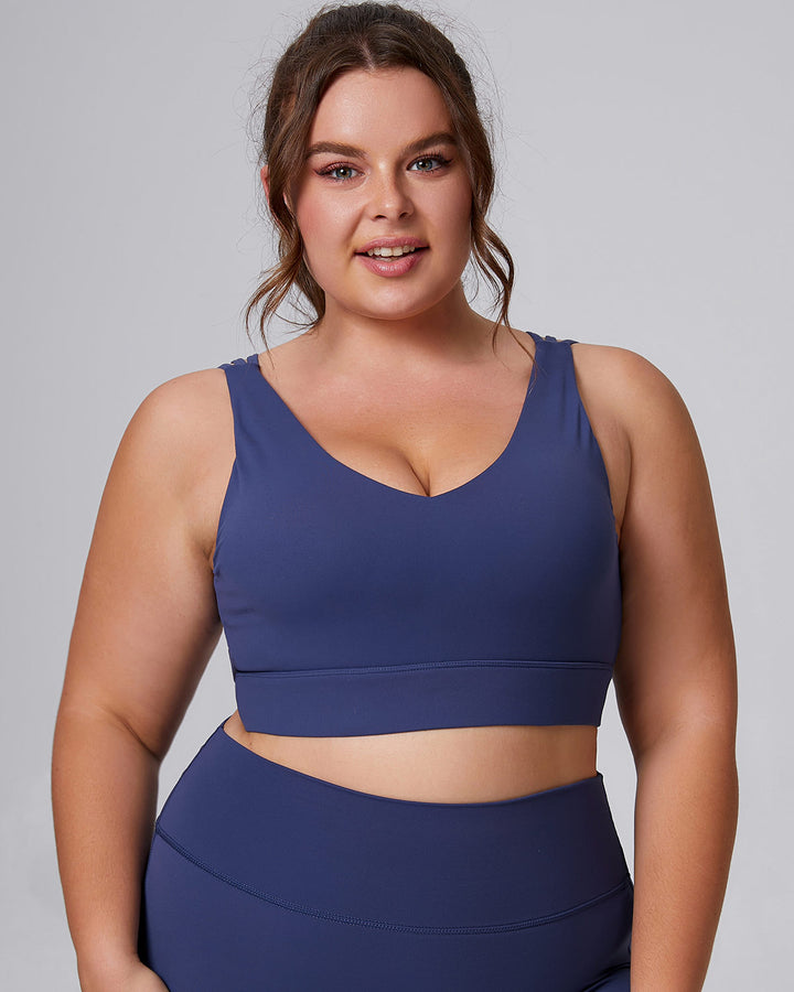 Viviana Plus Sports Bra - Navy