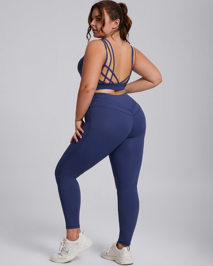Viviana Plus Sports Bra - Navy