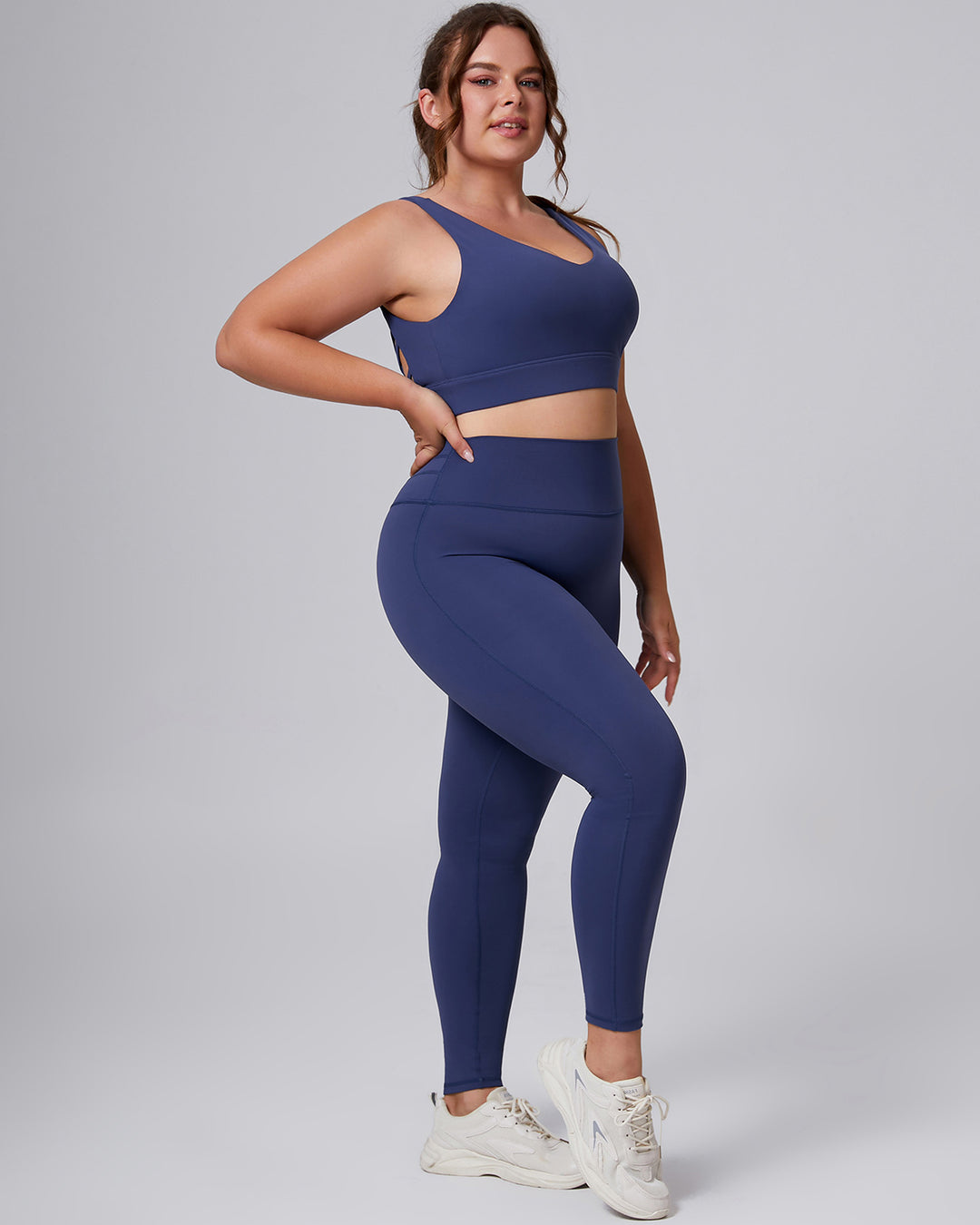 Viviana Plus Sports Bra - Navy