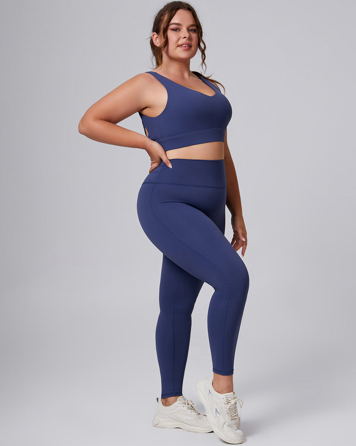 Viviana Plus Sports Bra - Navy