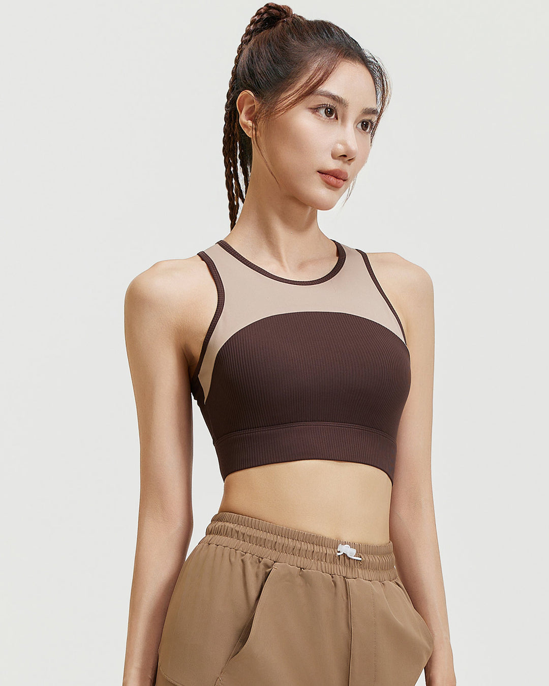 Wisteria Sports Bra - Brown