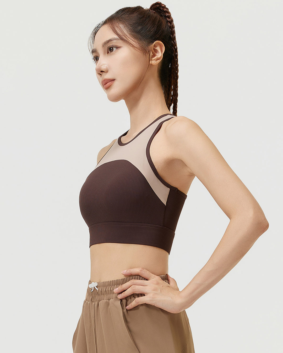 Wisteria Sports Bra - Brown