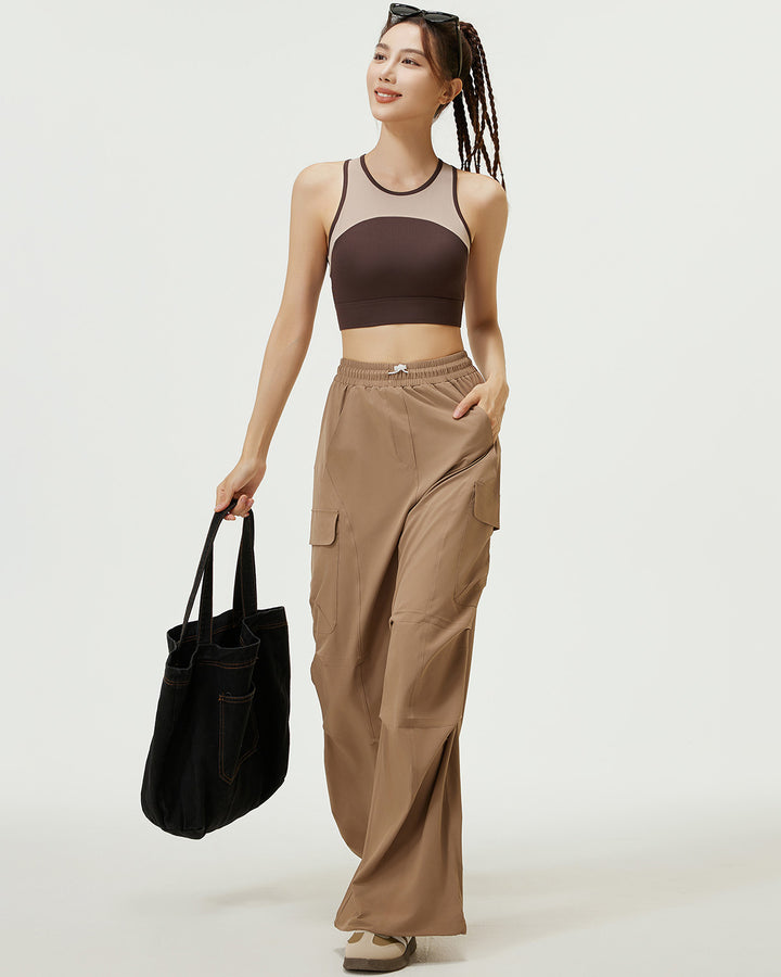 Wisteria Sports Bra - Brown