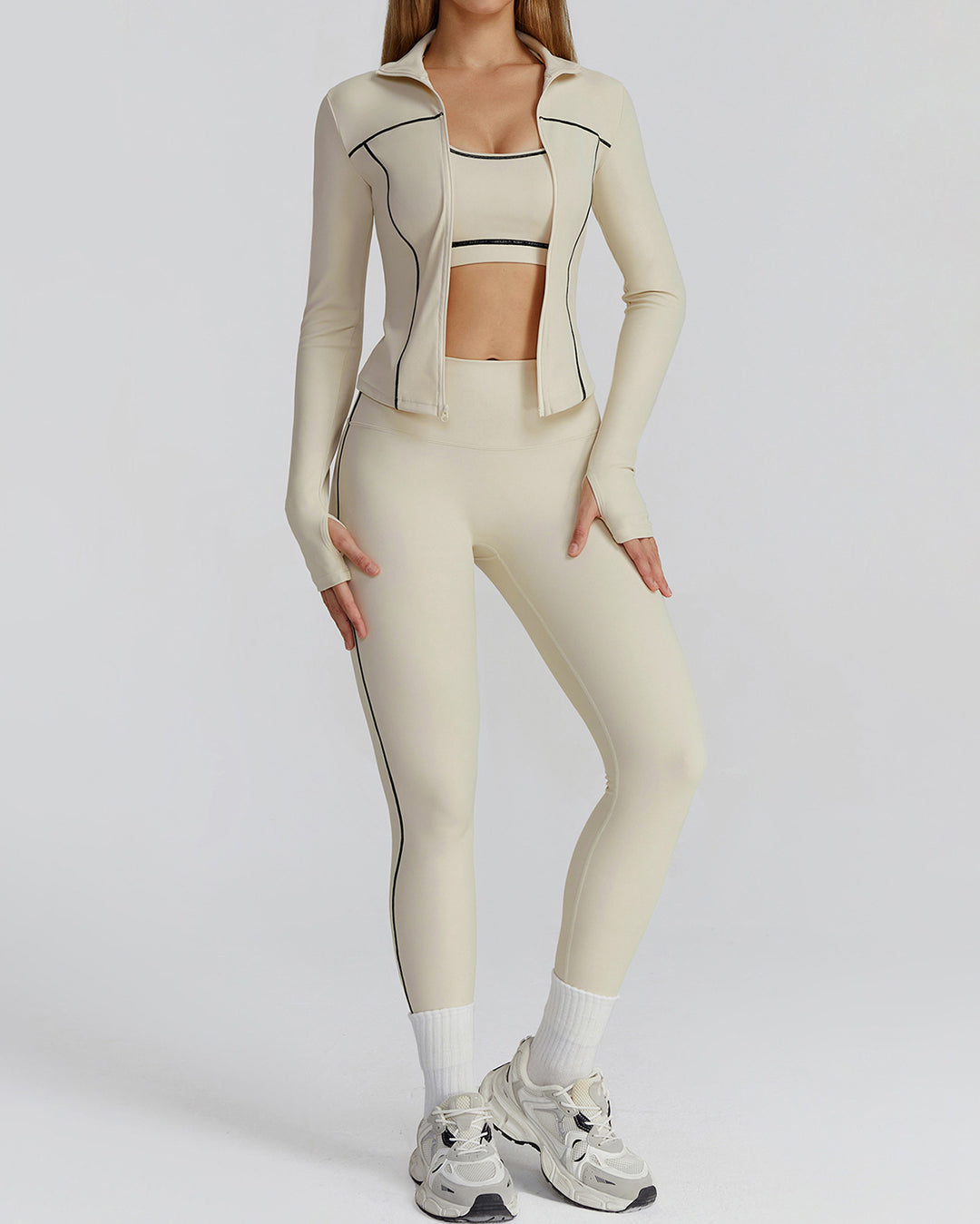 Wren Active Jacket - Beige