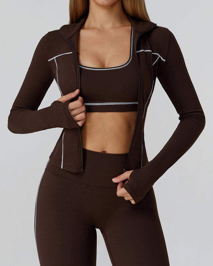 Wren Active Jacket - Brown