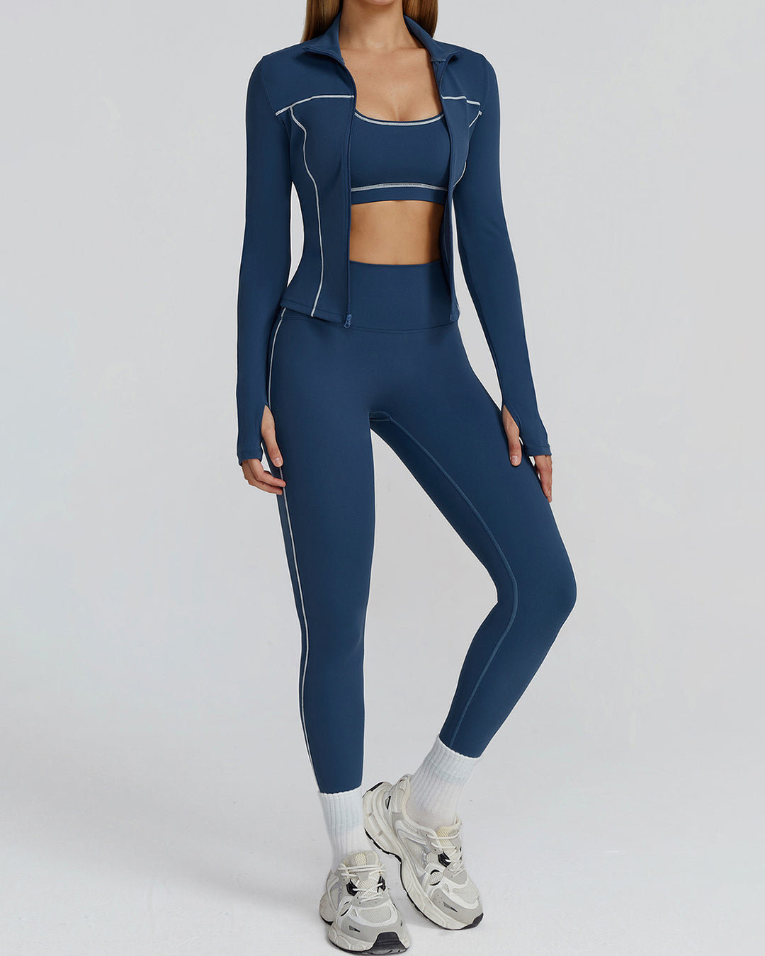 Wren Seamless Leggings - Blue