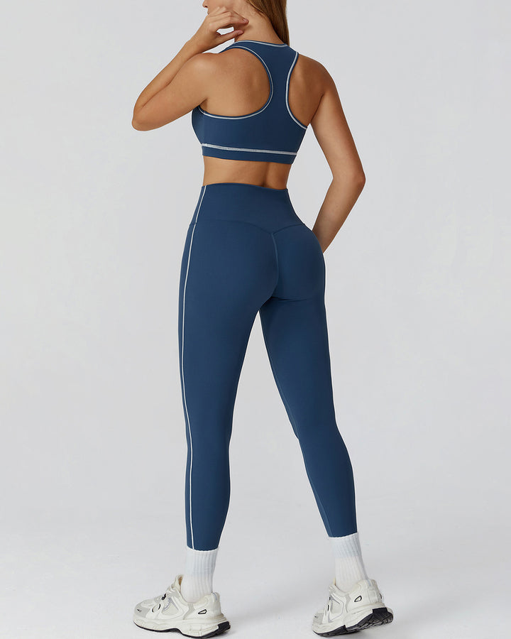 Wren Seamless Leggings - Blue