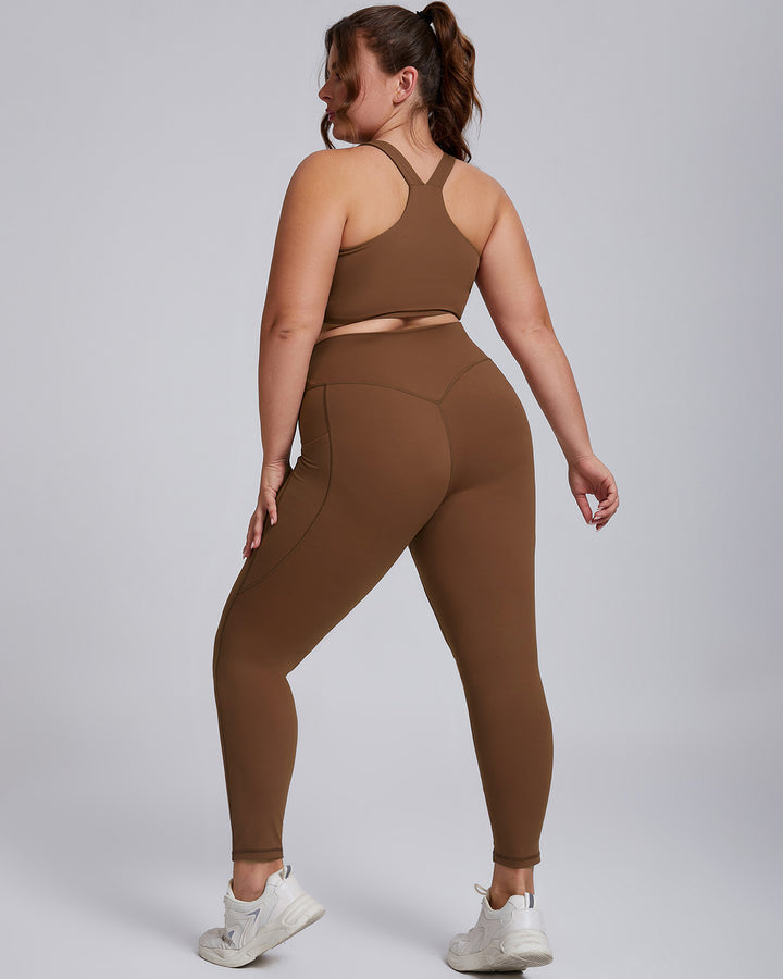 Xiomara Seamless Leggings - Brown