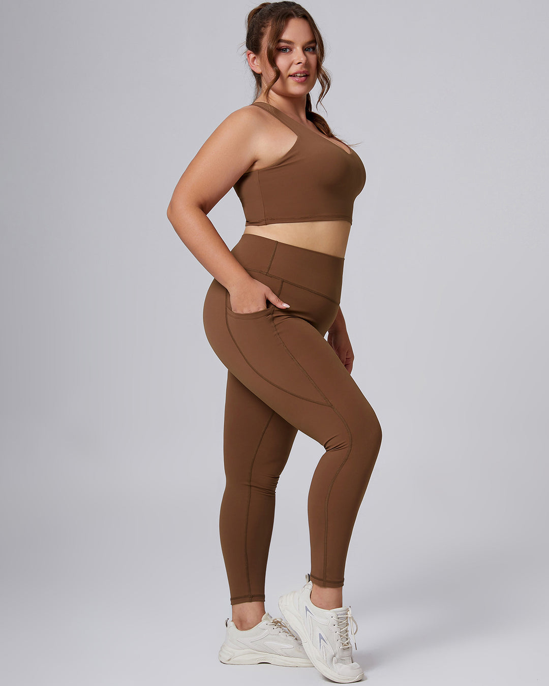 Xiomara Seamless Leggings - Brown