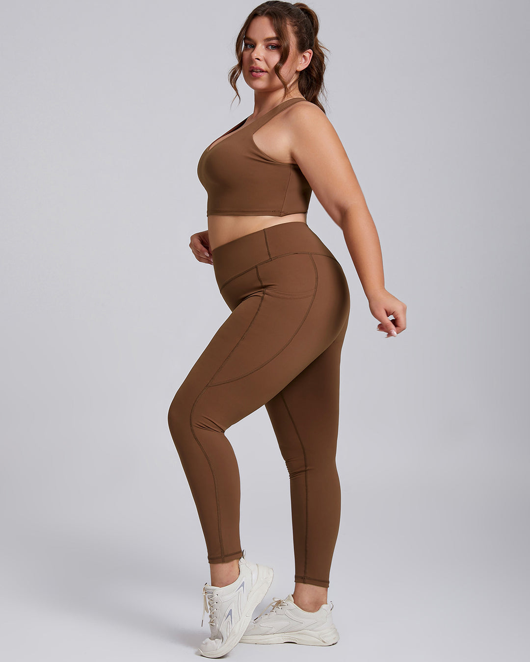 Xiomara Sports Bra - Brown