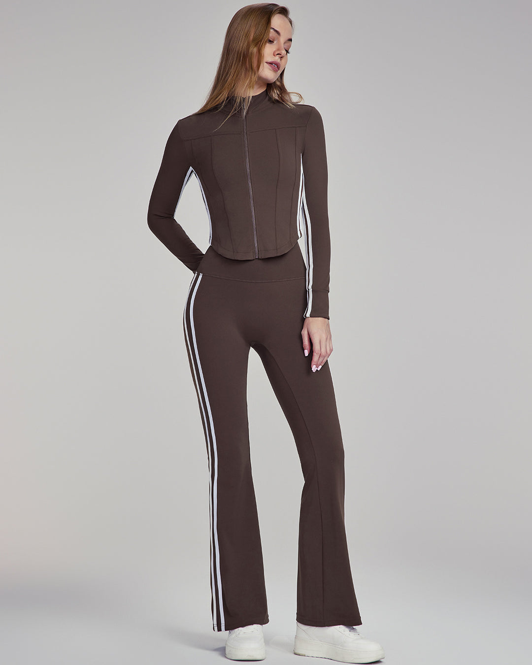 Xyla Flare Leggings - Brown