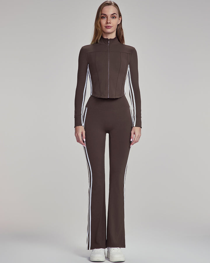 Xyla Flare Leggings - Brown
