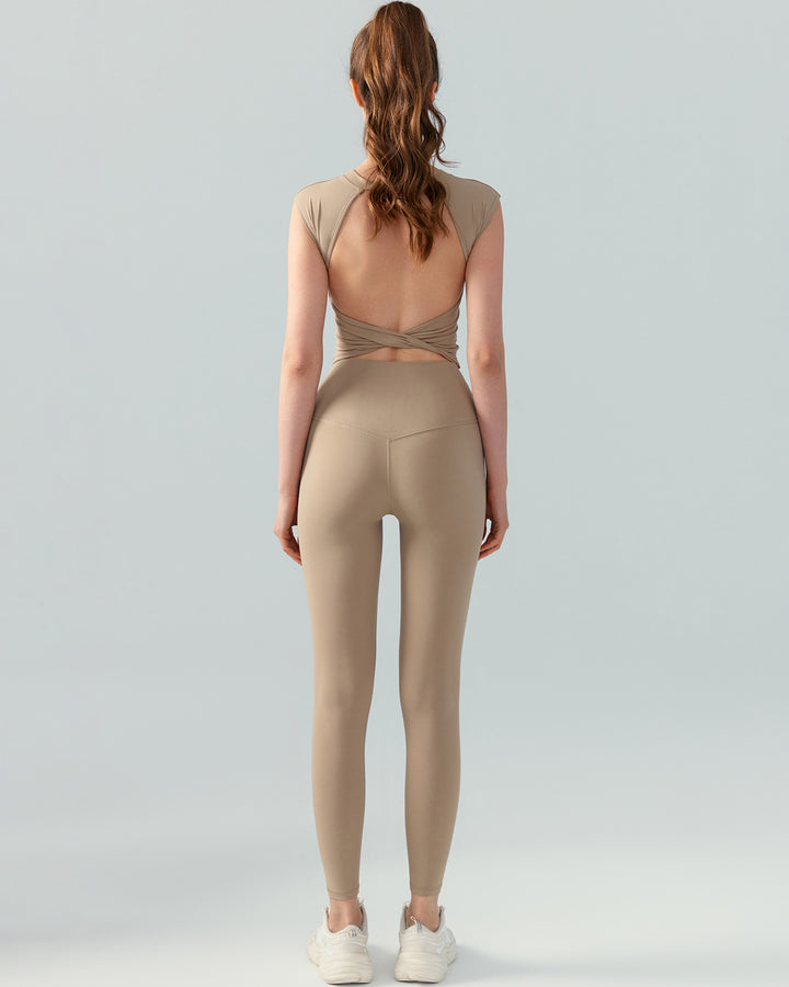 Yasmin Crop Top - Khaki
