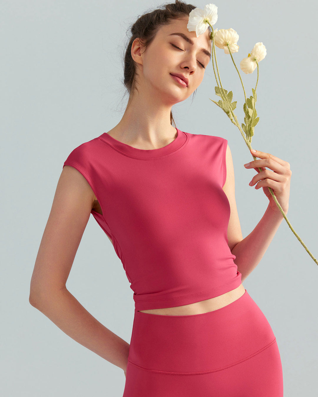 Yasmin Crop Top - Raspberry