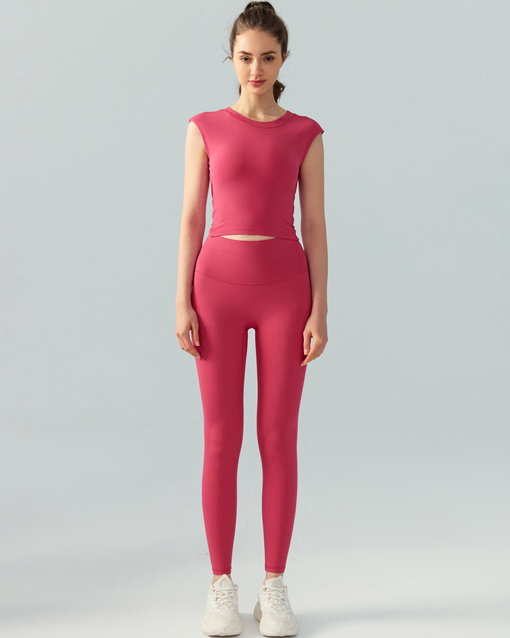 Yasmin Crop Top - Raspberry