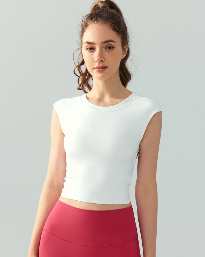 Yasmin Crop Top - White