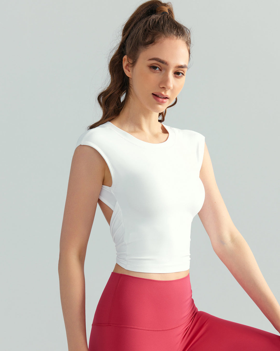 Yasmin Crop Top - White