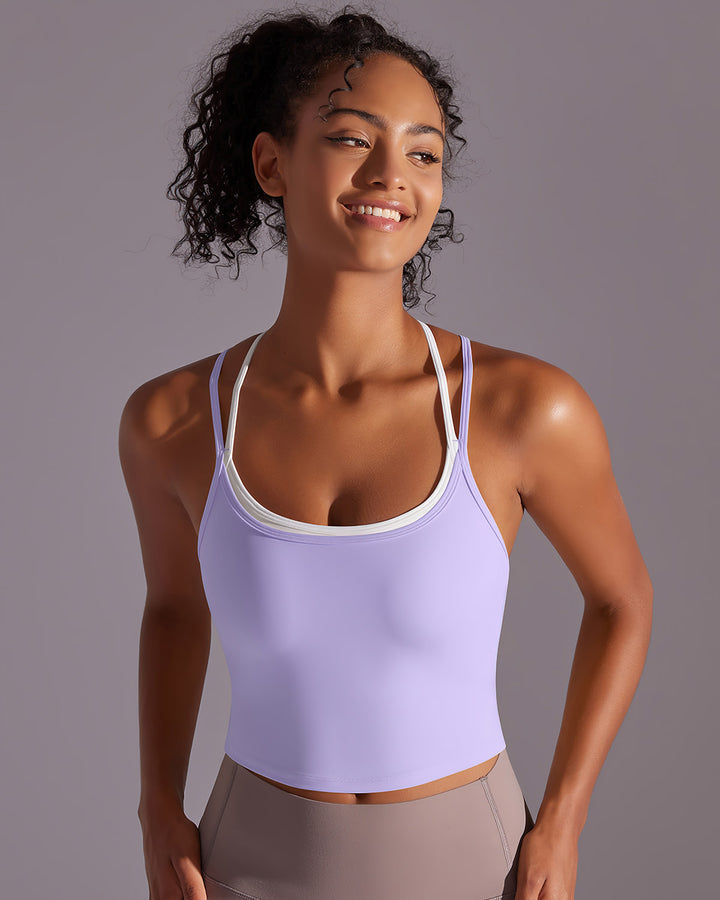 Yseult Crop Top - Purple