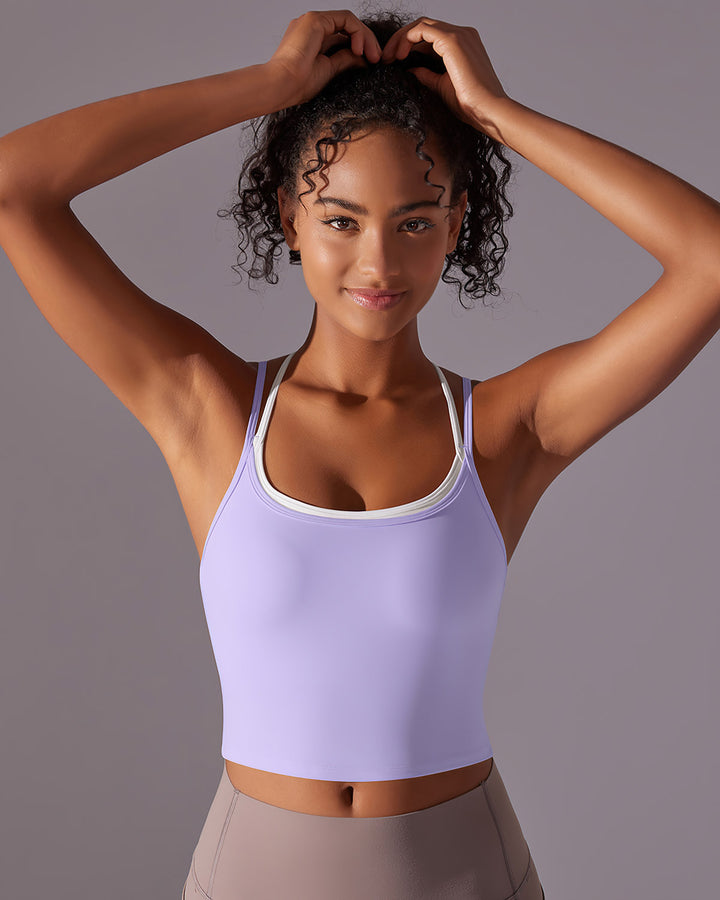 Yseult Crop Top - Purple