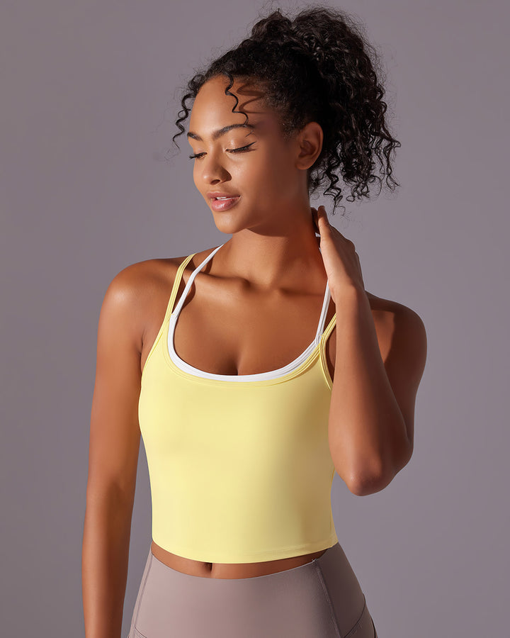 Yseult Crop Top - Yellow